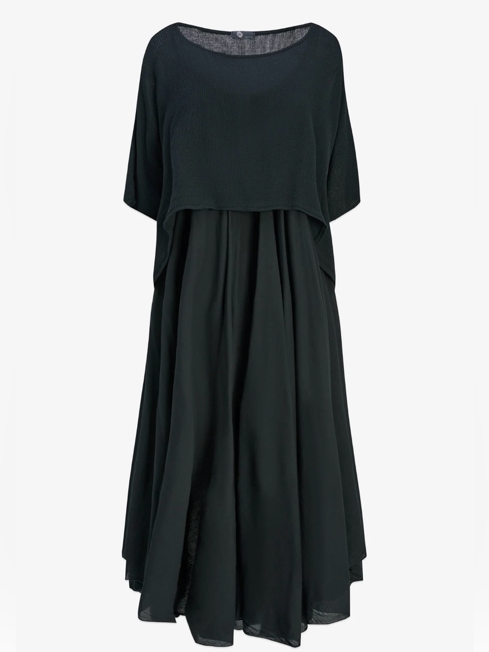 M Made in Italy Black Cotton 2-Piece Set